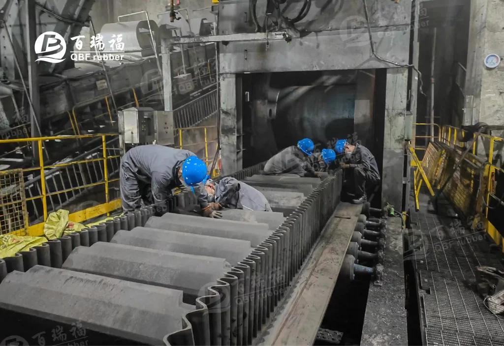 For vertical mine conveying, QBF rubber sidewall conveyor belts are the more reliable c 6 For vertical mine conveying, QBF rubber sidewall conveyor belts are the more reliable
