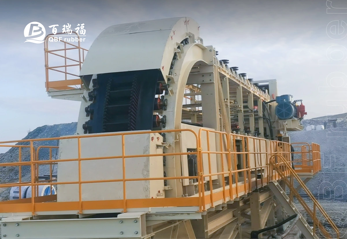 For vertical mine conveying, QBF rubber sidewall conveyor belts are the more reliable