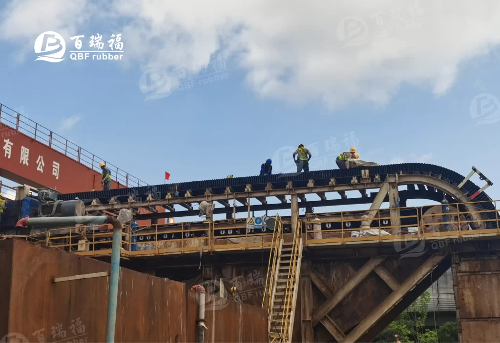 QBF Rubber Anti stick Sidewall Belting Helps Shenzhen Tunnel Construction 2 QBF Rubber Anti stick Sidewall Belting Helps Shenzhen Tunnel Construction