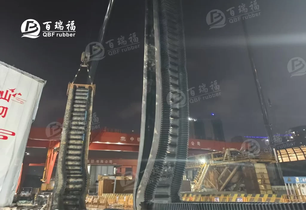 QBF Rubber Anti stick Sidewall Belting Helps Shenzhen Tunnel Construction 5 QBF Rubber Anti stick Sidewall Belting Helps Shenzhen Tunnel Construction