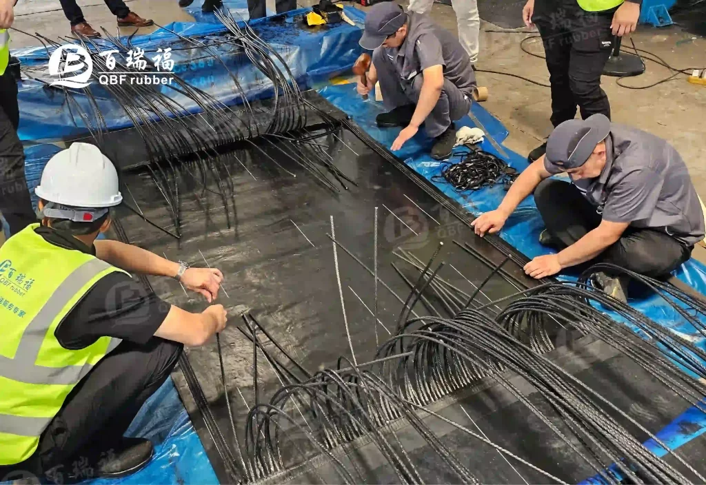 QBF rubber Delivers Hands on Training for High Strength Steel Cord Belt Jointing 19 QBF rubber Delivers Hands on Training for High Strength Steel Cord Belt Jointing