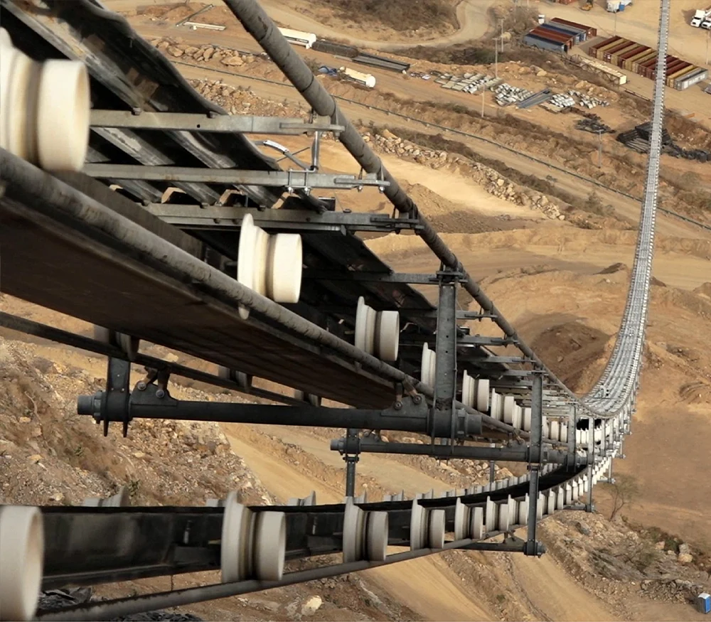 Rope track Sidewall Conveyor Belt
